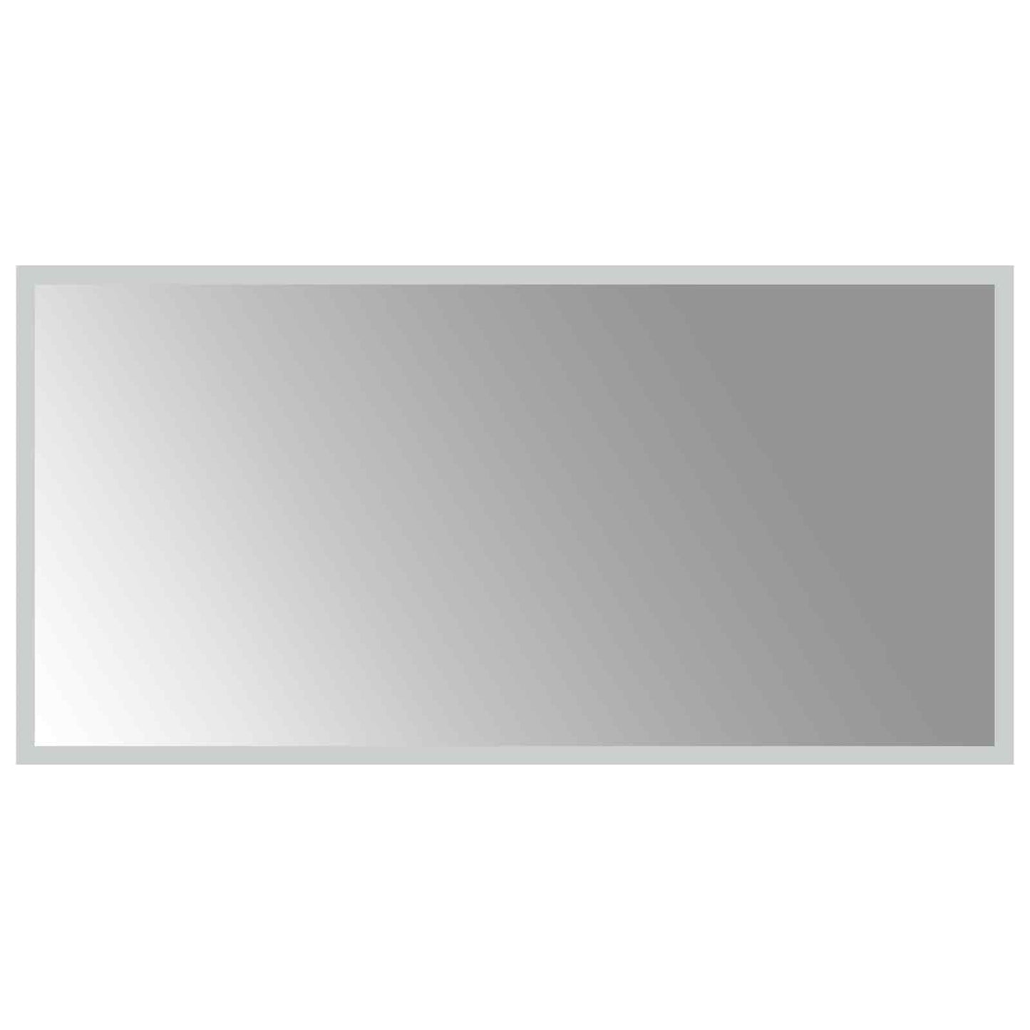 vidaXL Καθρέφτης μπάνιου LED Διαφανές 80 x 40 cm σκληρυμένο γυαλί