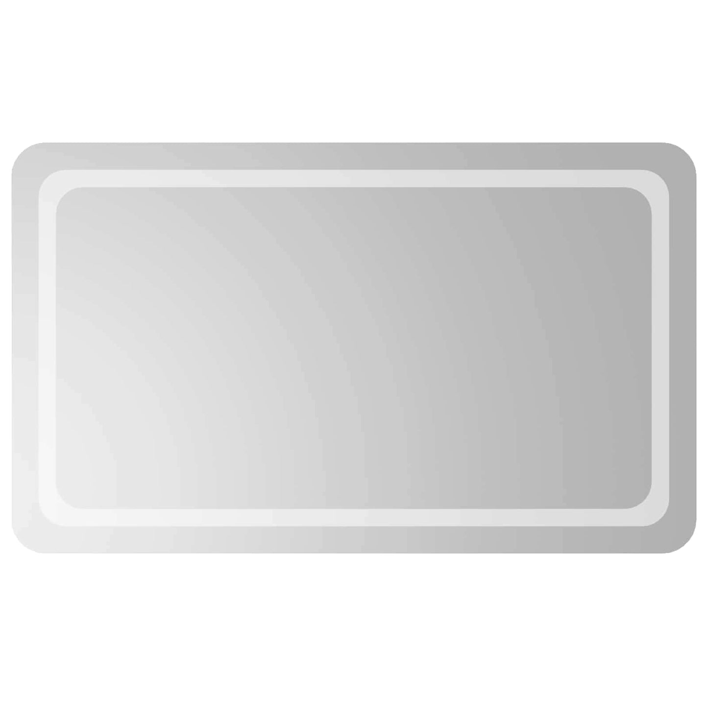 vidaXL Καθρέφτης μπάνιου LED Διαφανές 100 x 60 cm σκληρυμένο γυαλί