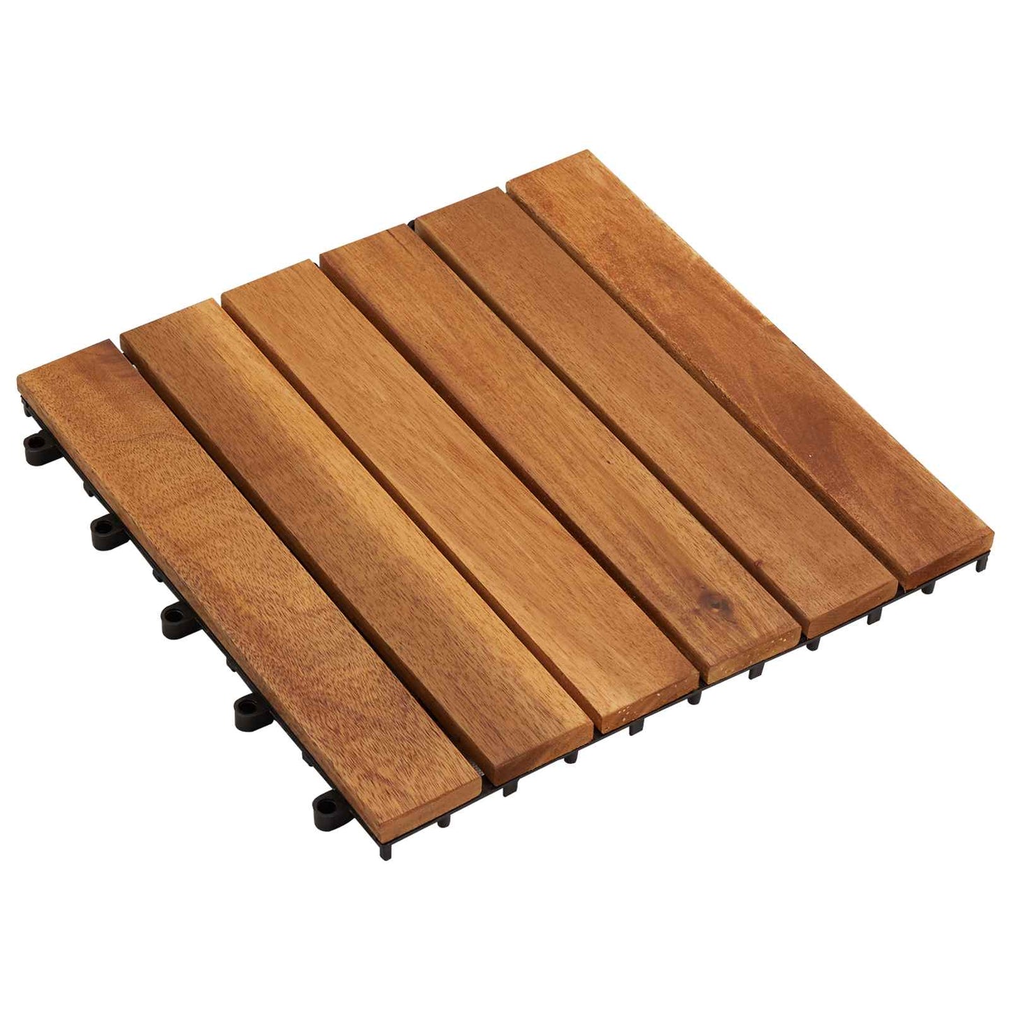vidaXL Πλάκα Κατασκευής 20 pcs Καφέ 30 x 30 cm Ξύλο Ακακίας