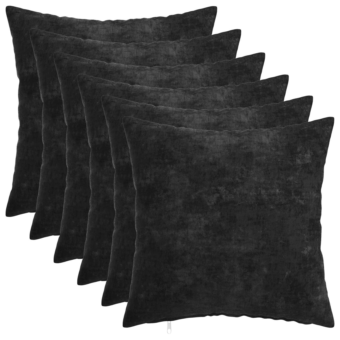 vidaXL Μαξιλάρι 6 τμχ. HEERLEN Ανθρακί 30 x 30 cm Ύφασμα Chenille