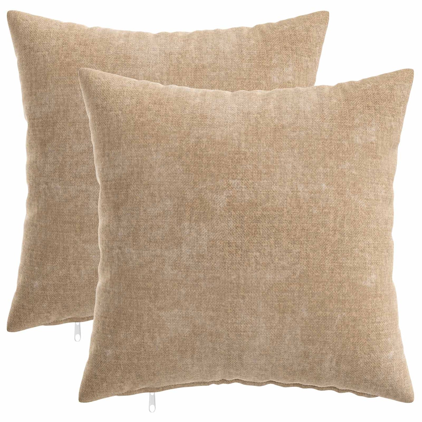 vidaXL Μαξιλάρι με μαξιλάρι HEERLEN 2 τεμ. Taupe Ύφασμα Chenille
