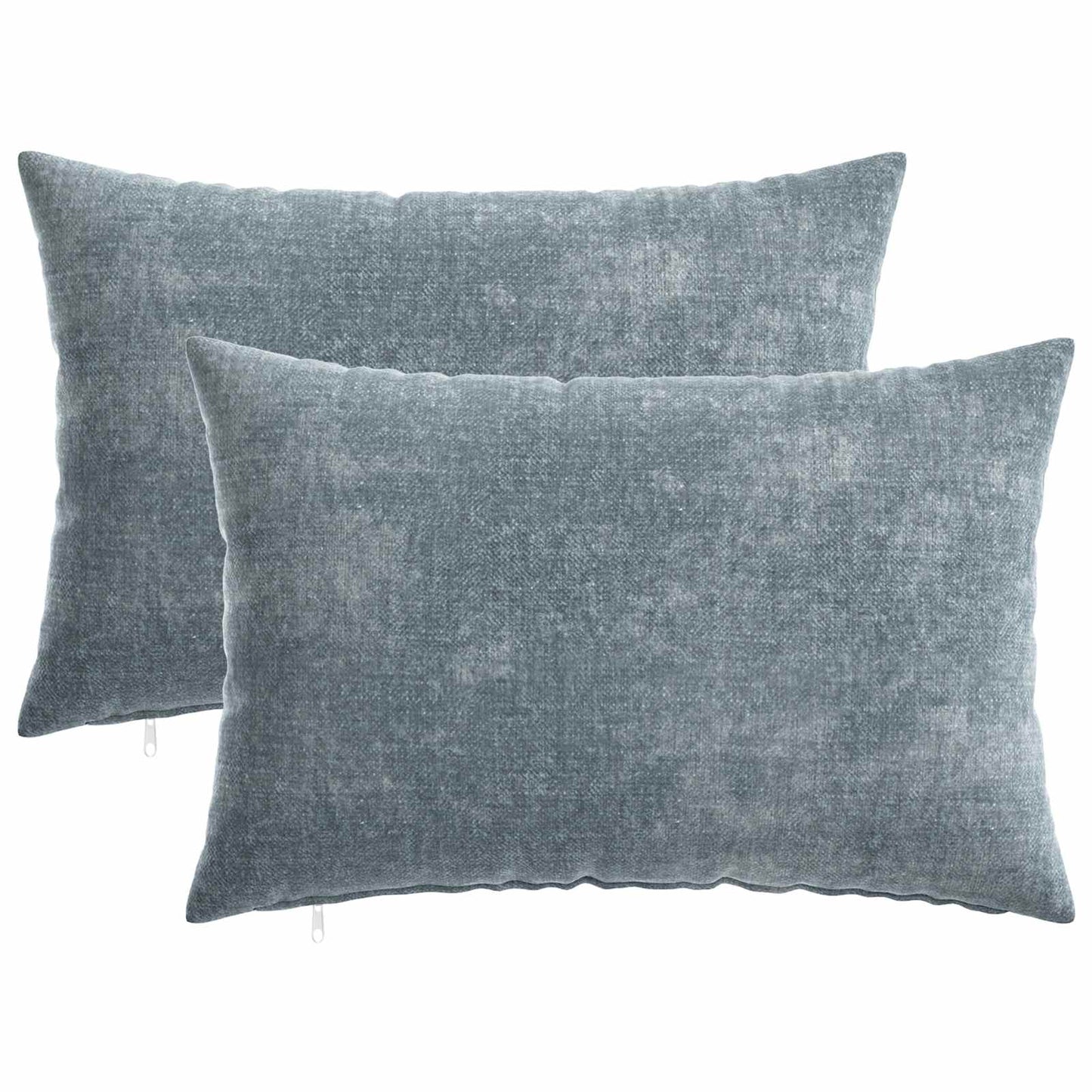 vidaXL Μαξιλάρι 2 τμχ. HEERLEN Γαλάζιο 30 x 50 cm Ύφασμα Chenille