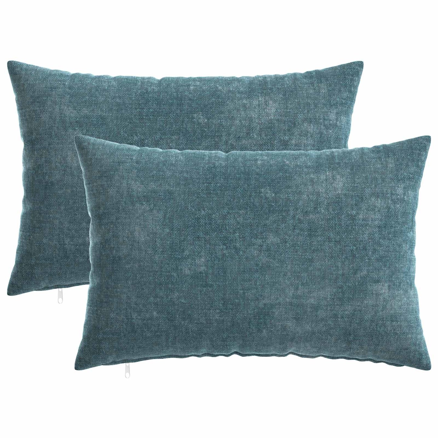 vidaXL Μαξιλάρι 2 τμχ. HEERLEN Μπλε 30 x 50 cm Ύφασμα Chenille