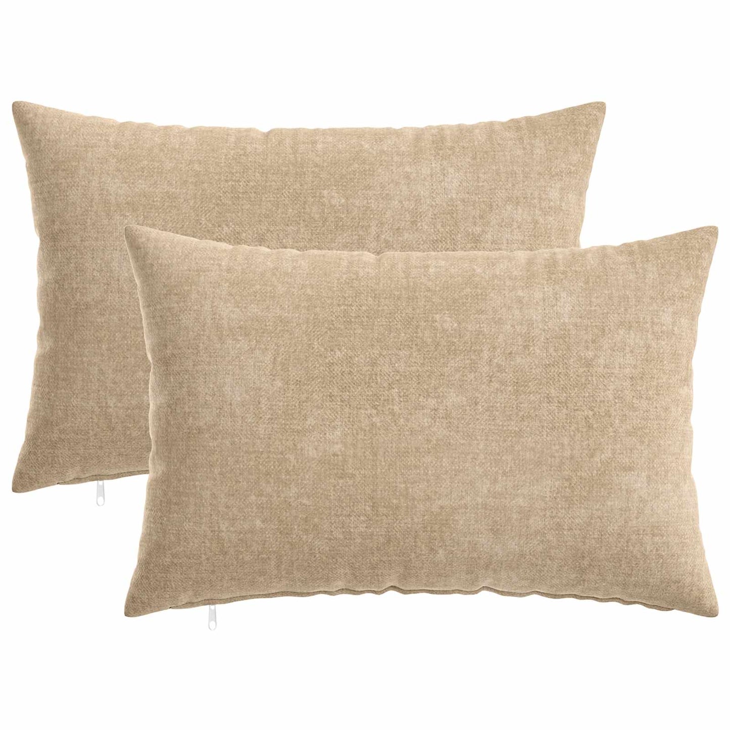 vidaXL Μαξιλάρι 2 τμχ. HEERLEN Taupe 30 x 50 cm Ύφασμα Chenille