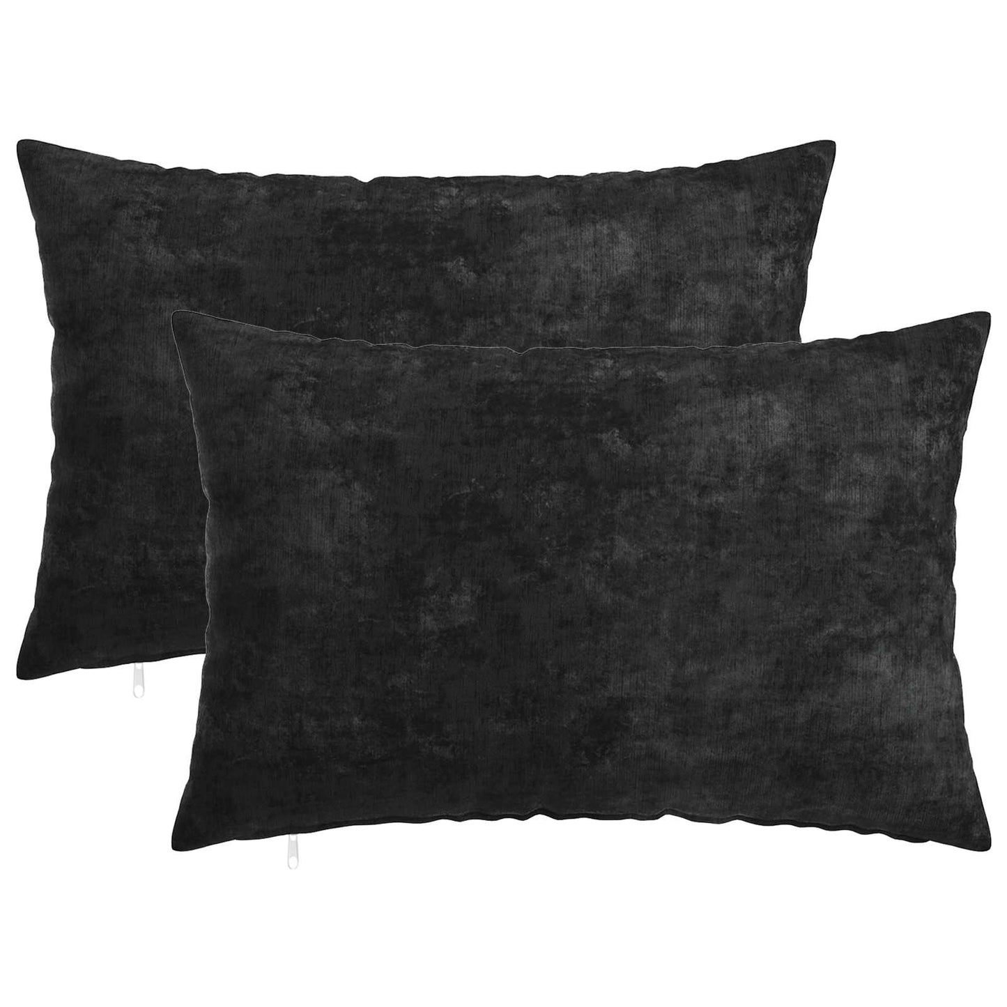 vidaXL Μαξιλάρι 2 τμχ. HEERLEN Ανθρακί 40 x 60 cm Ύφασμα Chenille