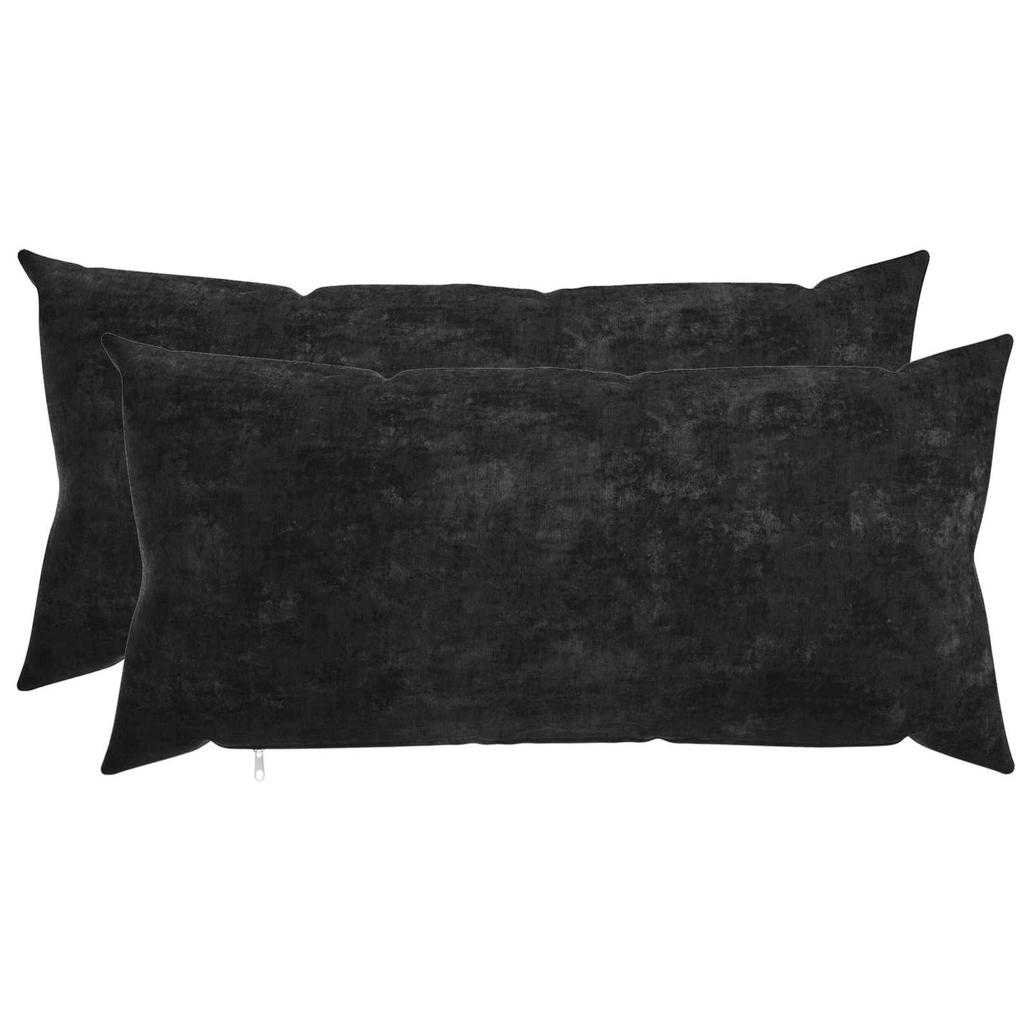 vidaXL Μαξιλάρι 2 τμχ. HEERLEN Ανθρακί 40 x 70 cm Ύφασμα Chenille