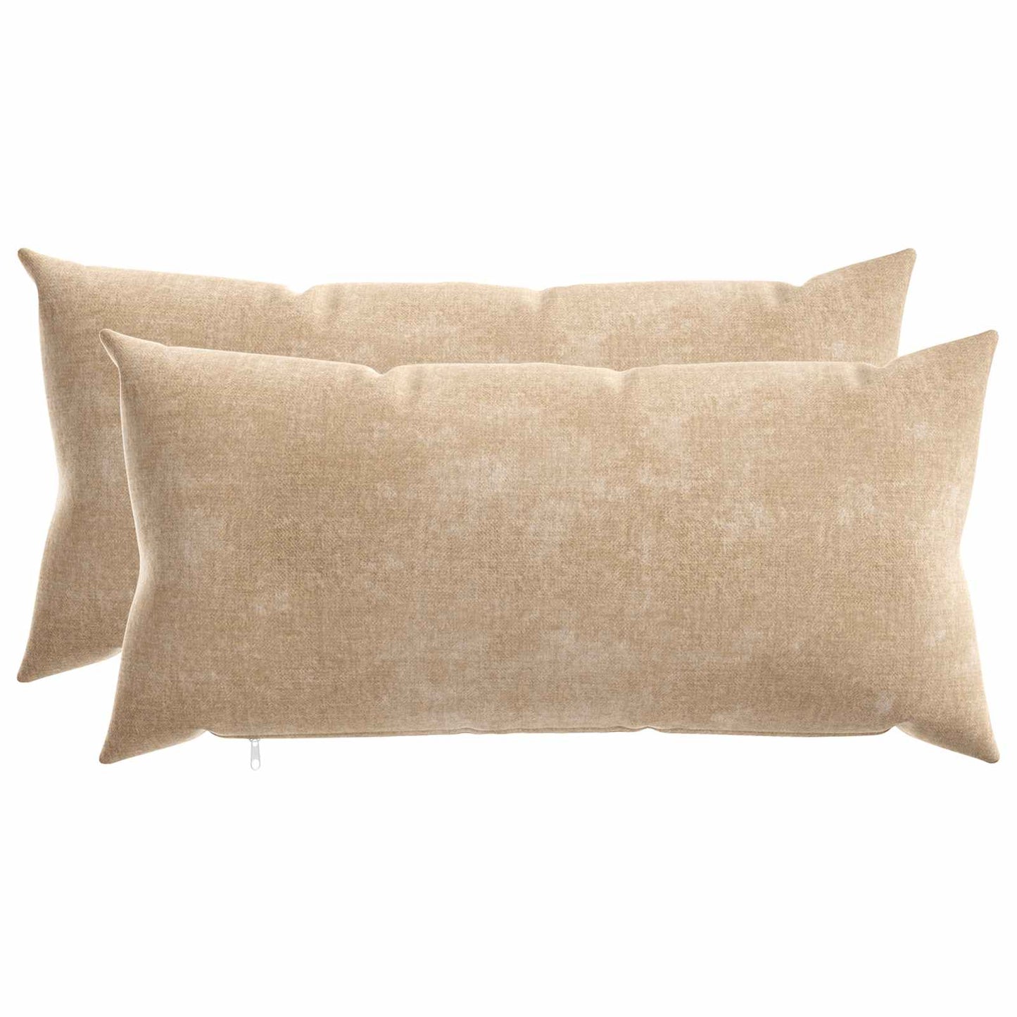 vidaXL Μαξιλάρι 2 τμχ. HEERLEN Taupe 40 x 70 cm Ύφασμα Chenille