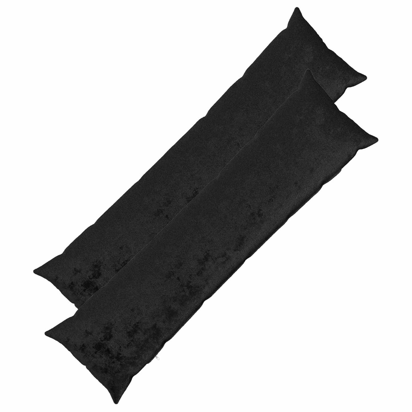 vidaXL Μαξιλάρι Ρίψης 2 τμχ. HEERLEN Μαύρο 40 x 145 cm Φανέλα