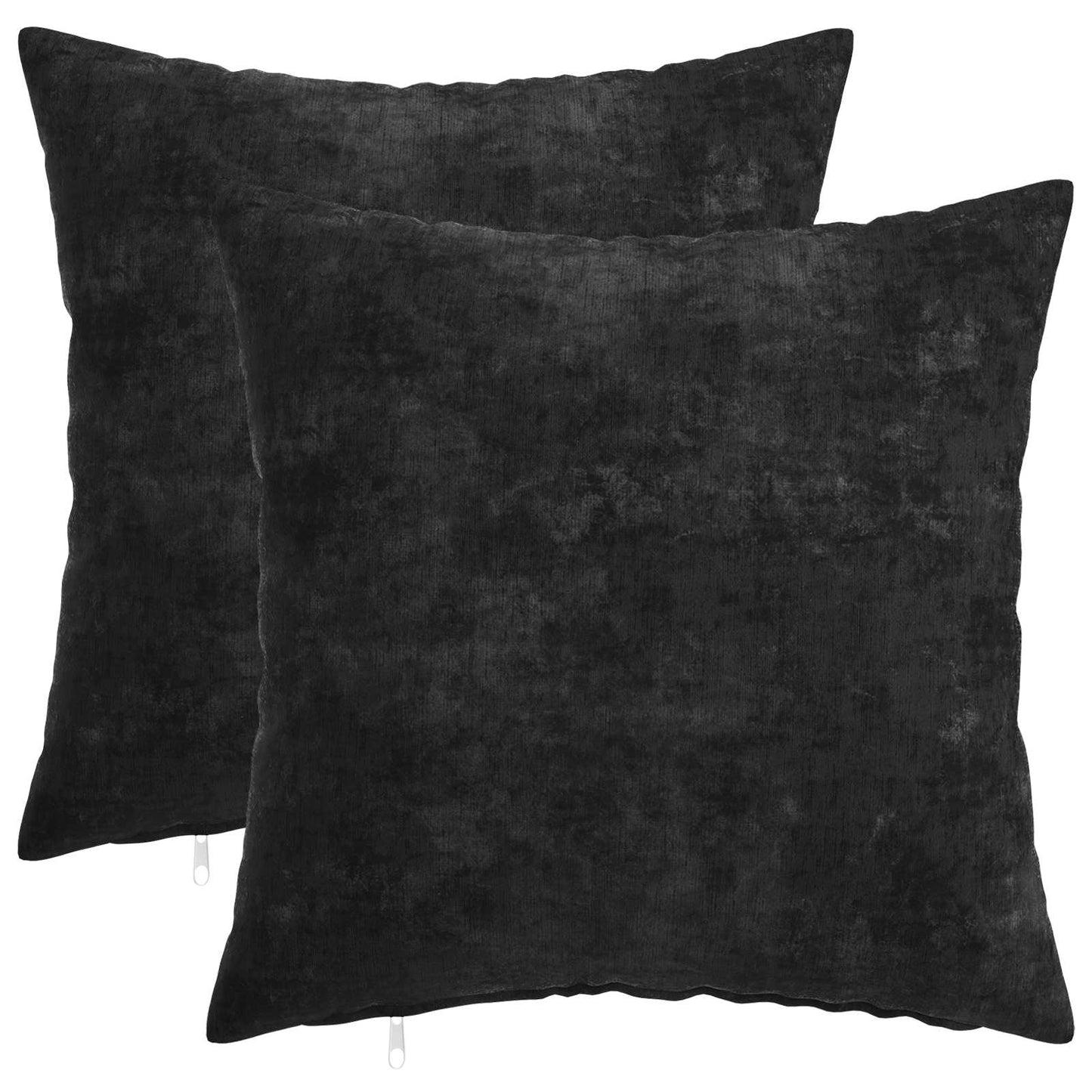 vidaXL Μαξιλάρι 2 τμχ. HEERLEN Ανθρακί 45 x 45 cm Ύφασμα Chenille