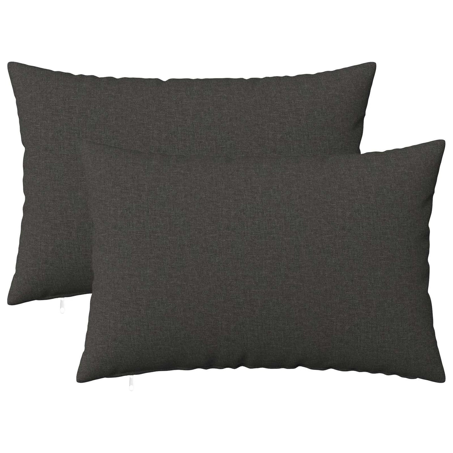 vidaXL Μαξιλάρι Ρίψης 2 τμχ. HEERLEN Σκούρο Γκρι 50 x 70 cm Ύφασμα