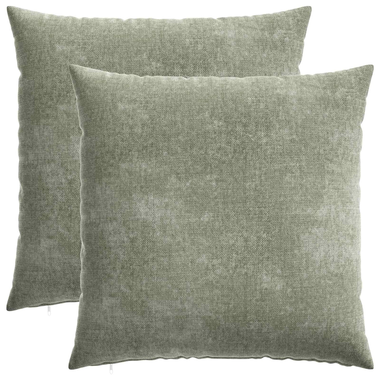 vidaXL Μαξιλάρι 2 τμχ. HEERLEN Πράσινο 55 x 55 εκ Ύφασμα Chenille