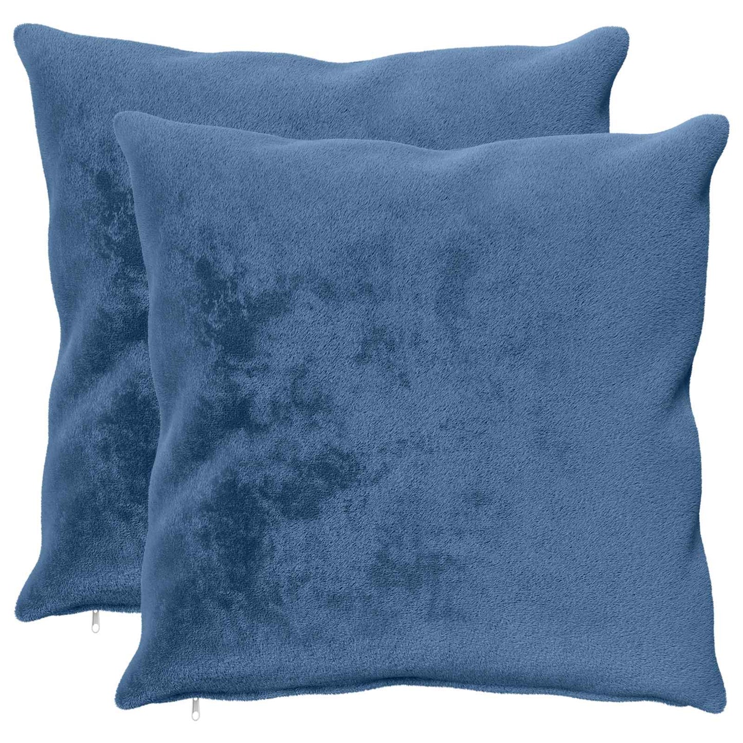 vidaXL Μαξιλάρι Ρίψης 2 τμχ. HEERLEN Γαλάζιο 65 x 65 cm Φανέλα