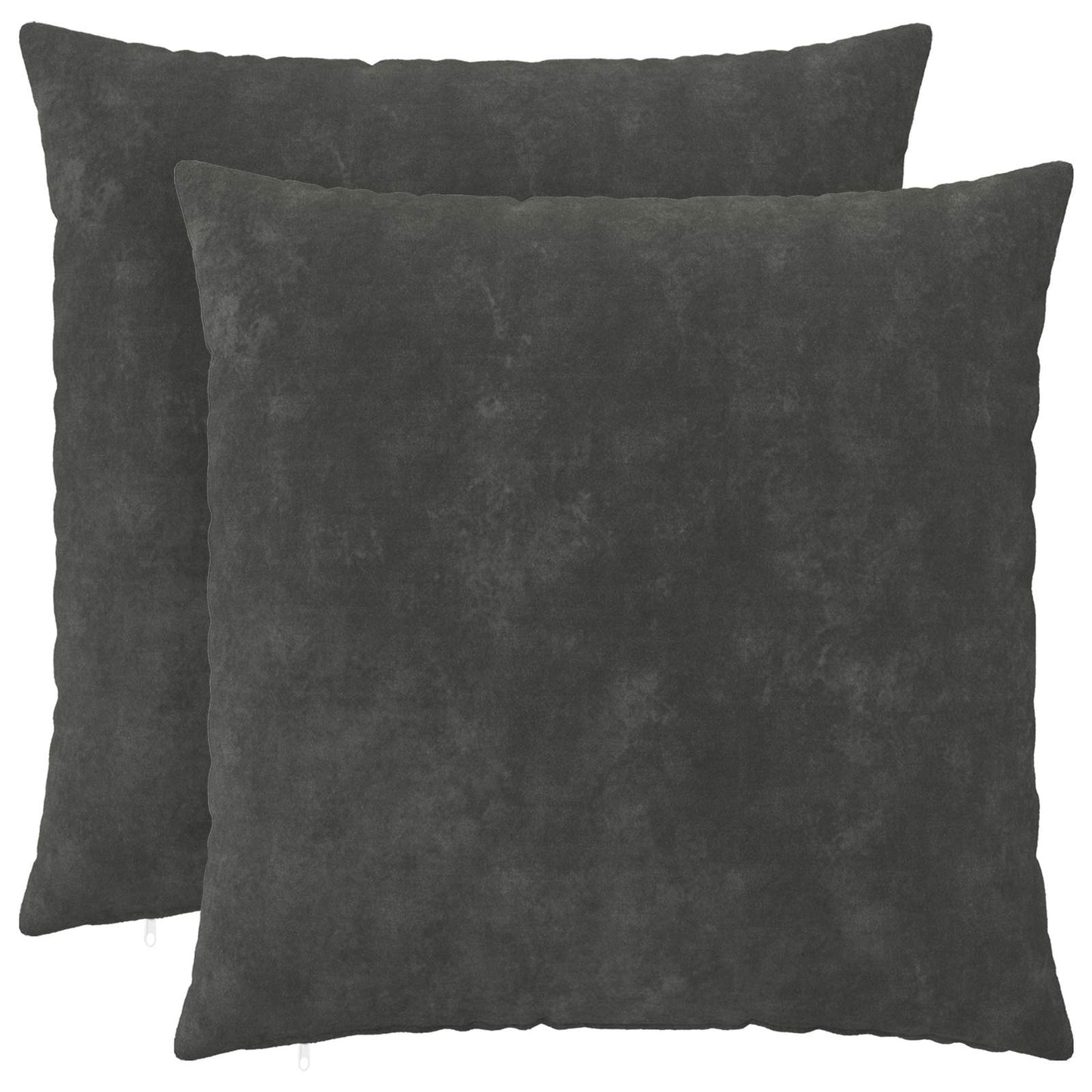 vidaXL Μαξιλάρι Ρίψης 2 τμχ. HEERLEN Ανθρακί 70 x 70 cm Μικροΐνες φλις