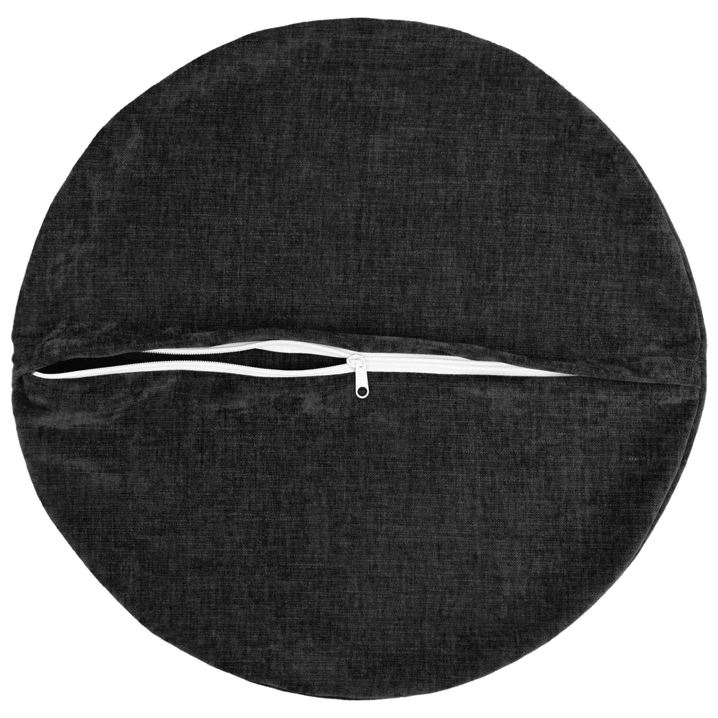 vidaXL Μαξιλάρι 6 τμχ. HEERLEN Ανθρακί Ø 60 cm Ύφασμα Chenille