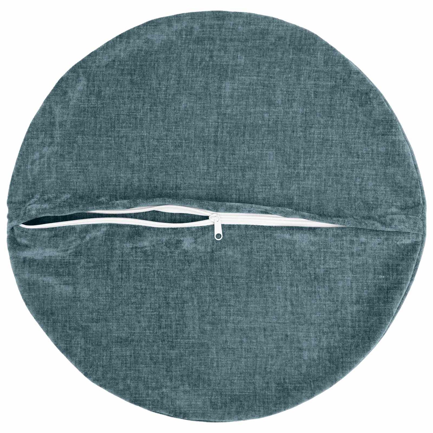 vidaXL Μαξιλάρι 2 τμχ. HEERLEN Μπλε Ø 60 cm Ύφασμα Chenille