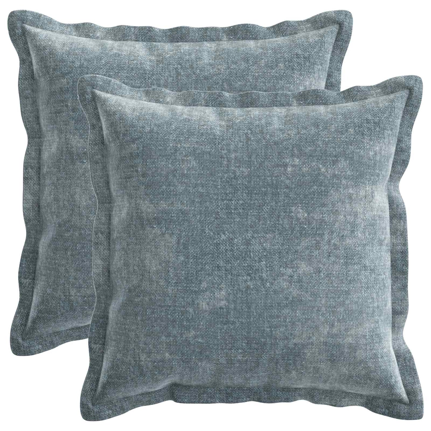 vidaXL Μαξιλάρι 2 τμχ. HOUTEN Γαλάζιο 30 x 30 cm Ύφασμα Chenille
