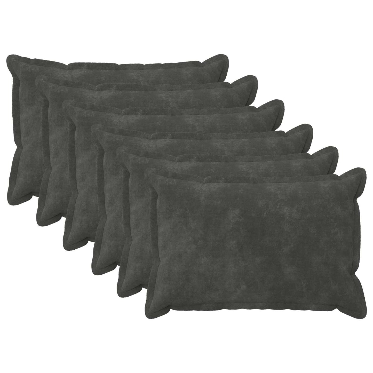 vidaXL Μαξιλάρι 6 τμχ. HOUTEN Ανθρακί 30 x 50 cm Μικροΐνες φλις