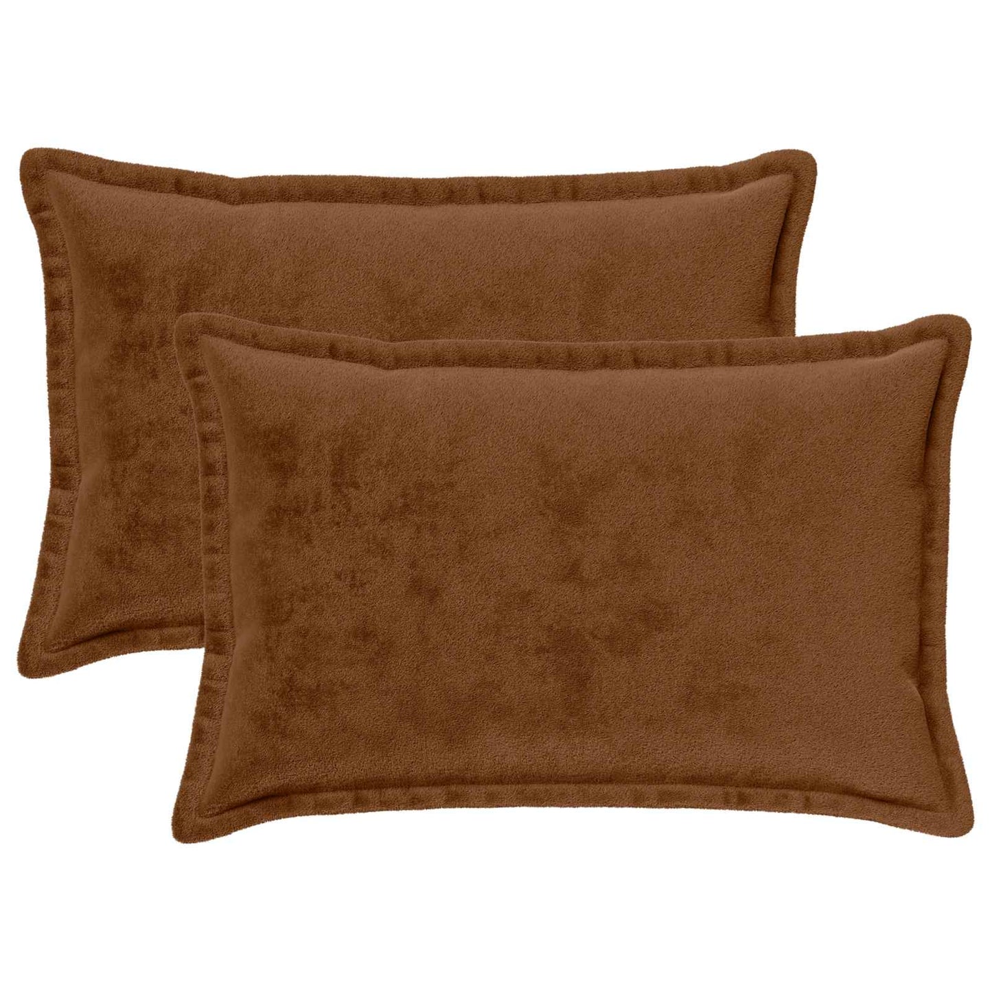 vidaXL Μαξιλάρι Ρίψης 2 τμχ. HOUTEN Ανοιχτό καφέ 30 x 50 cm Φανέλα
