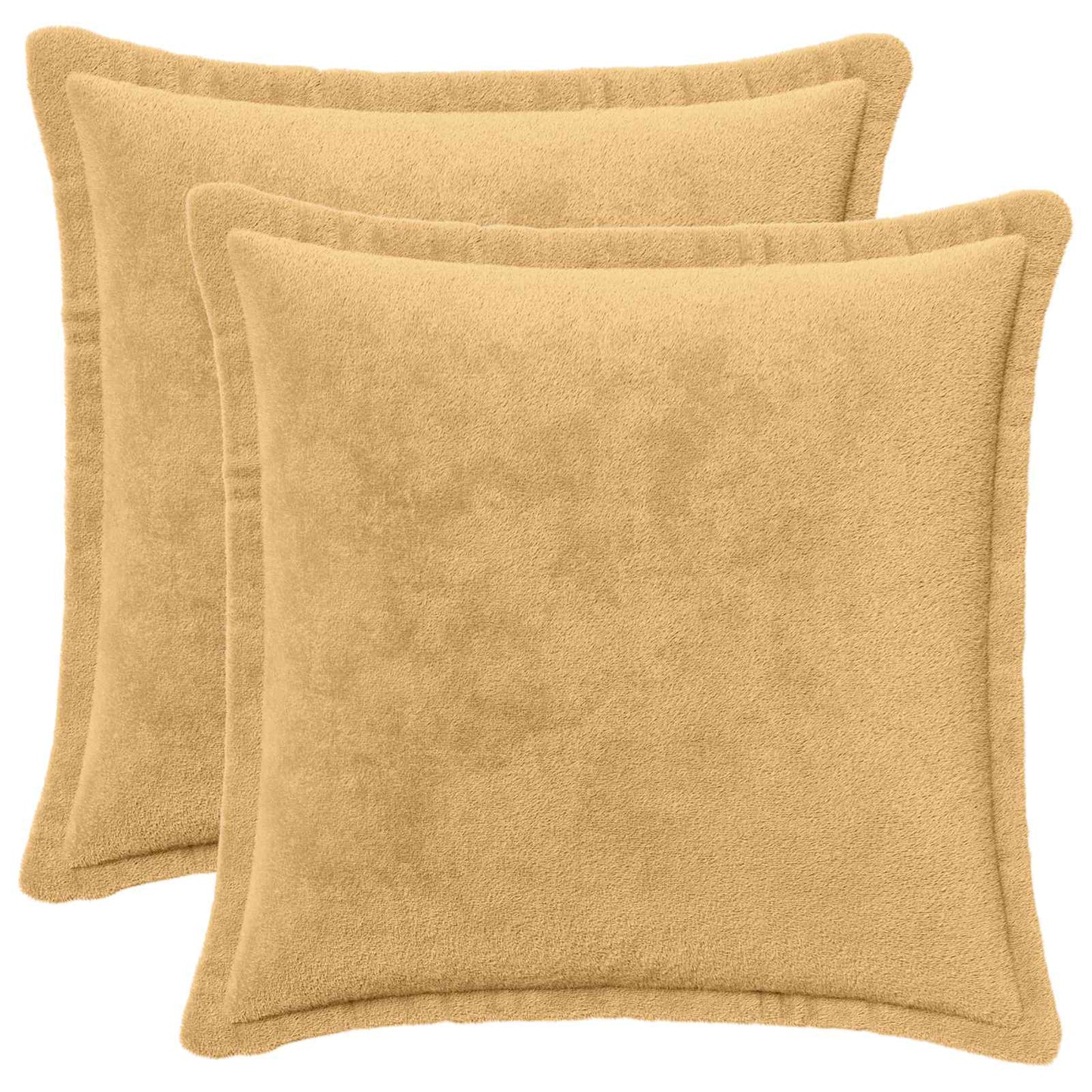 vidaXL Μαξιλάρι Ρίψης 2 τμχ. HOUTEN Taupe 35 x 35 cm Φανέλα