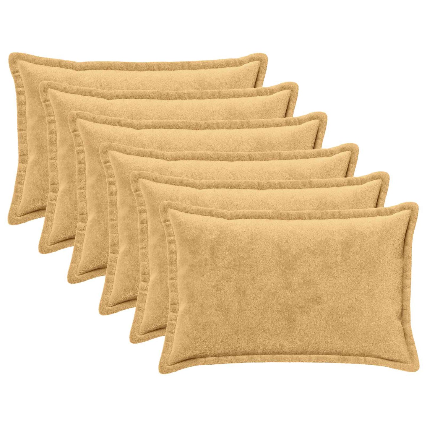 vidaXL Μαξιλάρι Ρίψης 6 τμχ. HOUTEN Taupe 40 x 60 cm Φανέλα