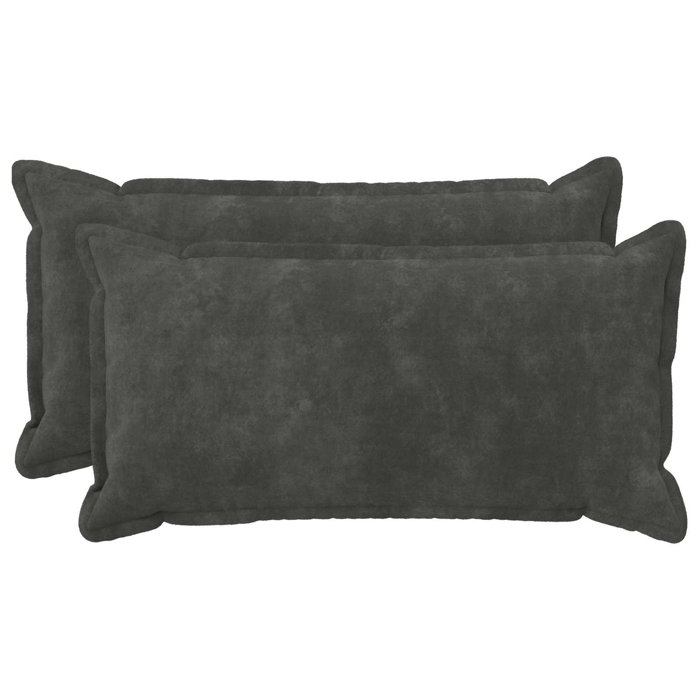 vidaXL Μαξιλάρι 2 τμχ. HOUTEN Ανθρακί 40 x 70 cm Μικροΐνες φλις