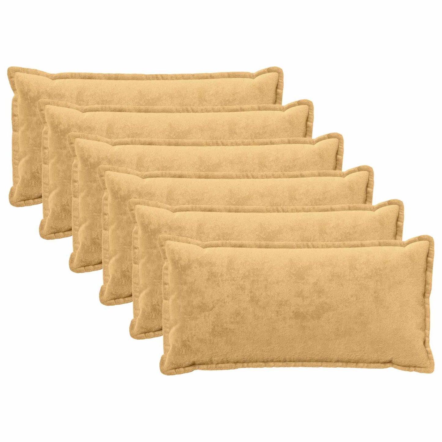 vidaXL Μαξιλάρι Ρίψης 6 τμχ. HOUTEN Taupe 40 x 80 cm Φανέλα