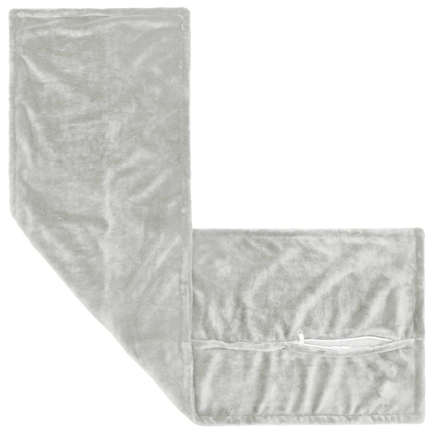 vidaXL Μαξιλάρι Ρίψης HOUTEN Ανοιχτό γκρι 40 x 145 cm Φανέλα