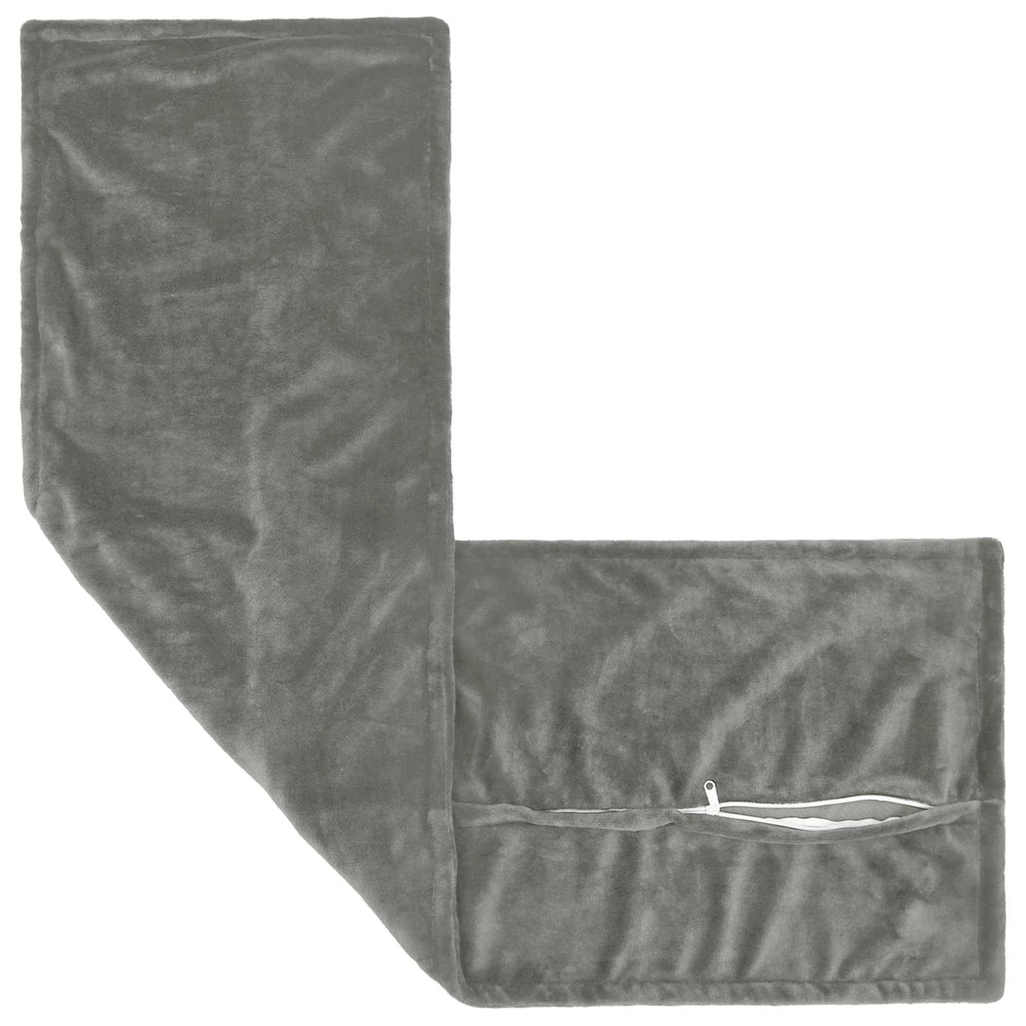 vidaXL Μαξιλάρι Ρίψης HOUTEN Σκούρο Γκρι 40 x 145 cm Φανέλα