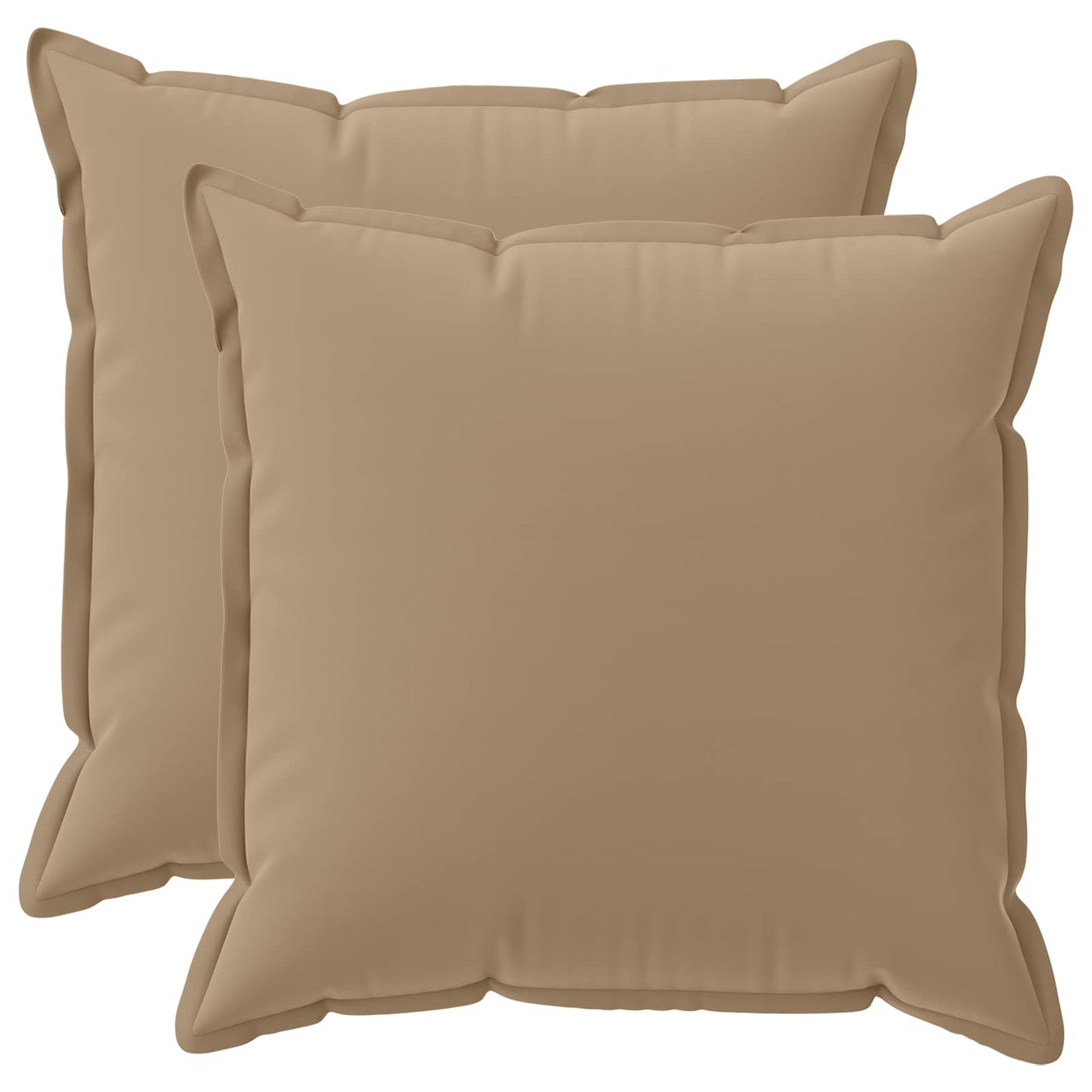 vidaXL Μαξιλάρι 2 τμχ. HOUTEN Taupe 80 x 80 cm Πολυεστέρας