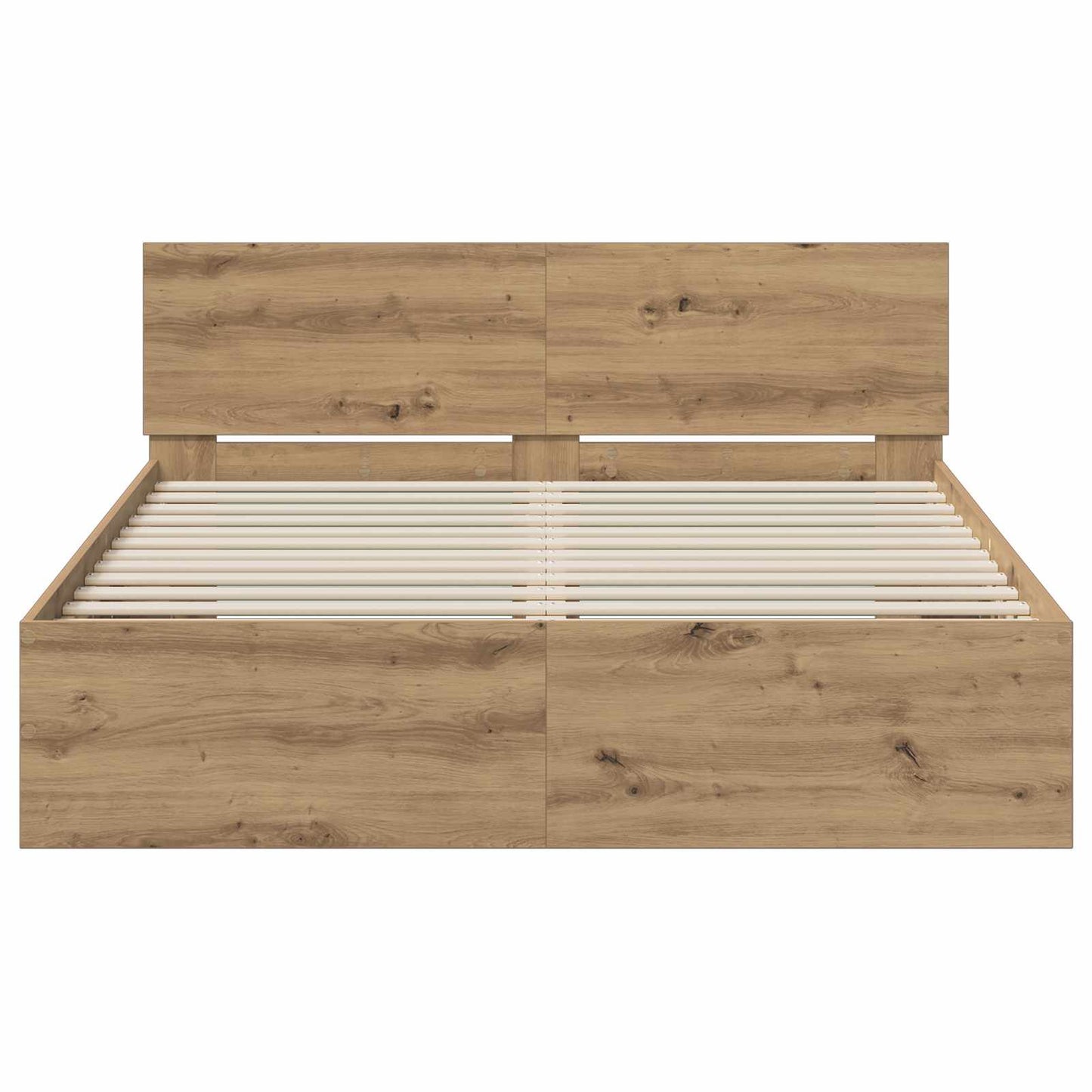 vidaXL Κρεβάτι με Κεφαλάρι Artisan Δρυς 140 x 200 cm