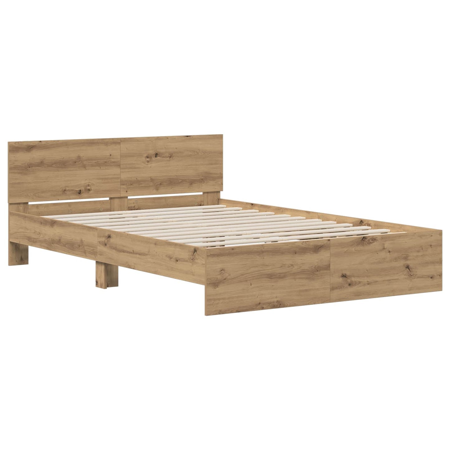vidaXL Κρεβάτι με Κεφαλάρι Artisan Δρυς 120 x 200 cm