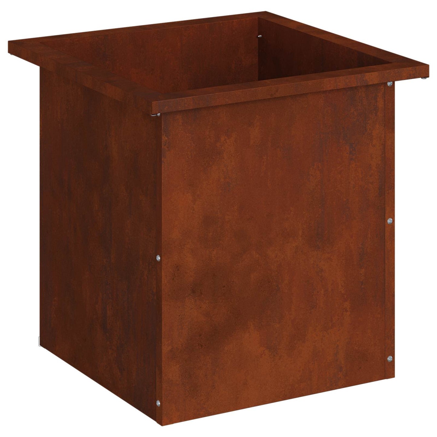 vidaXL Ζαρντινιέρα κήπου με LED Σκ rusty 40 x 40 x 40 cm