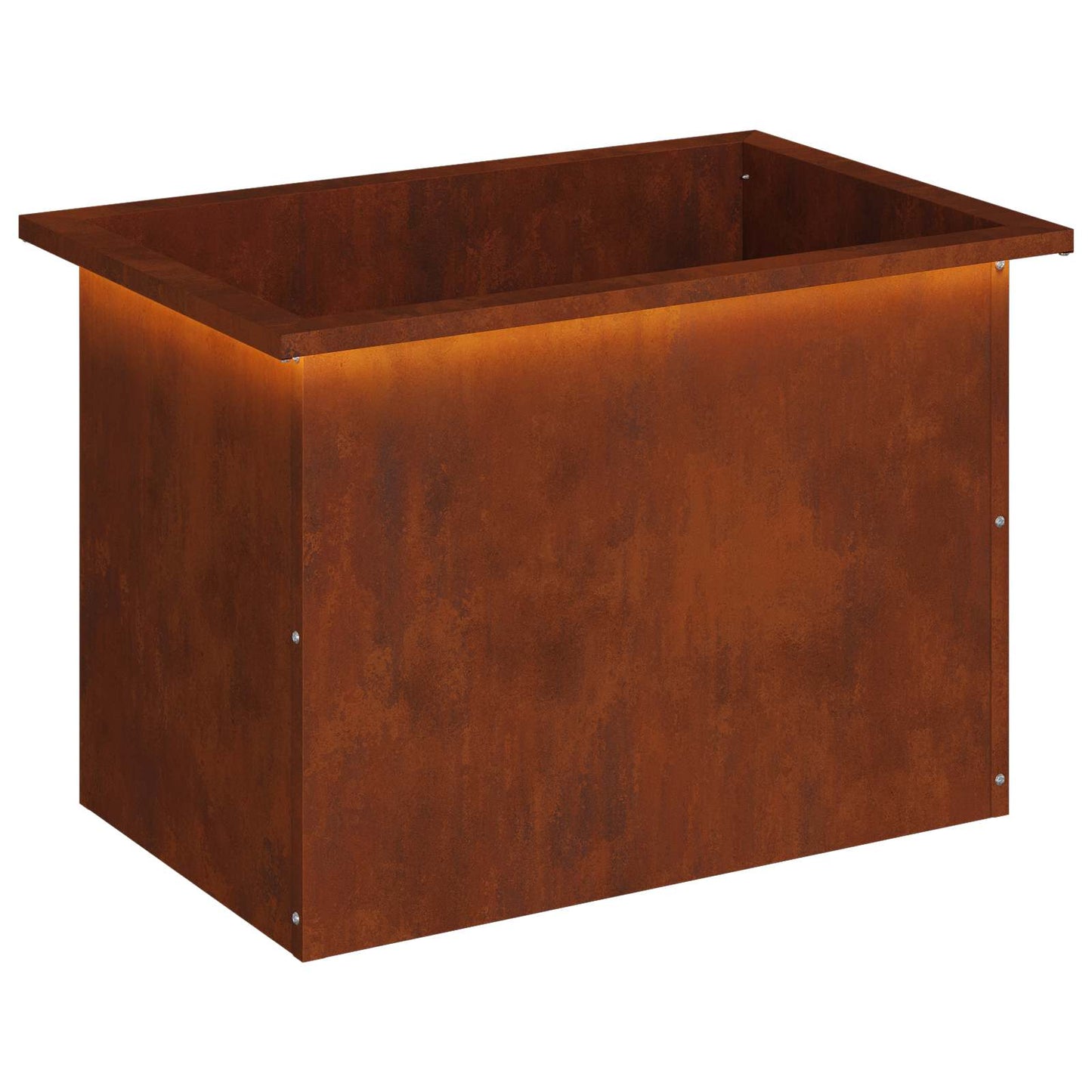 vidaXL Ζαρντινιέρα κήπου με LED Σκ rusty 40 × 60 × 40 εκ