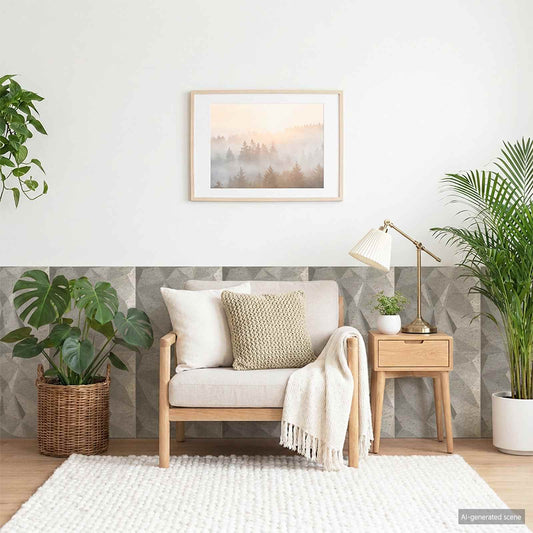 vidaXL Πάνελ τοίχου 48 pcs Σκυρόχρωμο Γκρι 50 x 50 cm Φελιζόλ XPS
