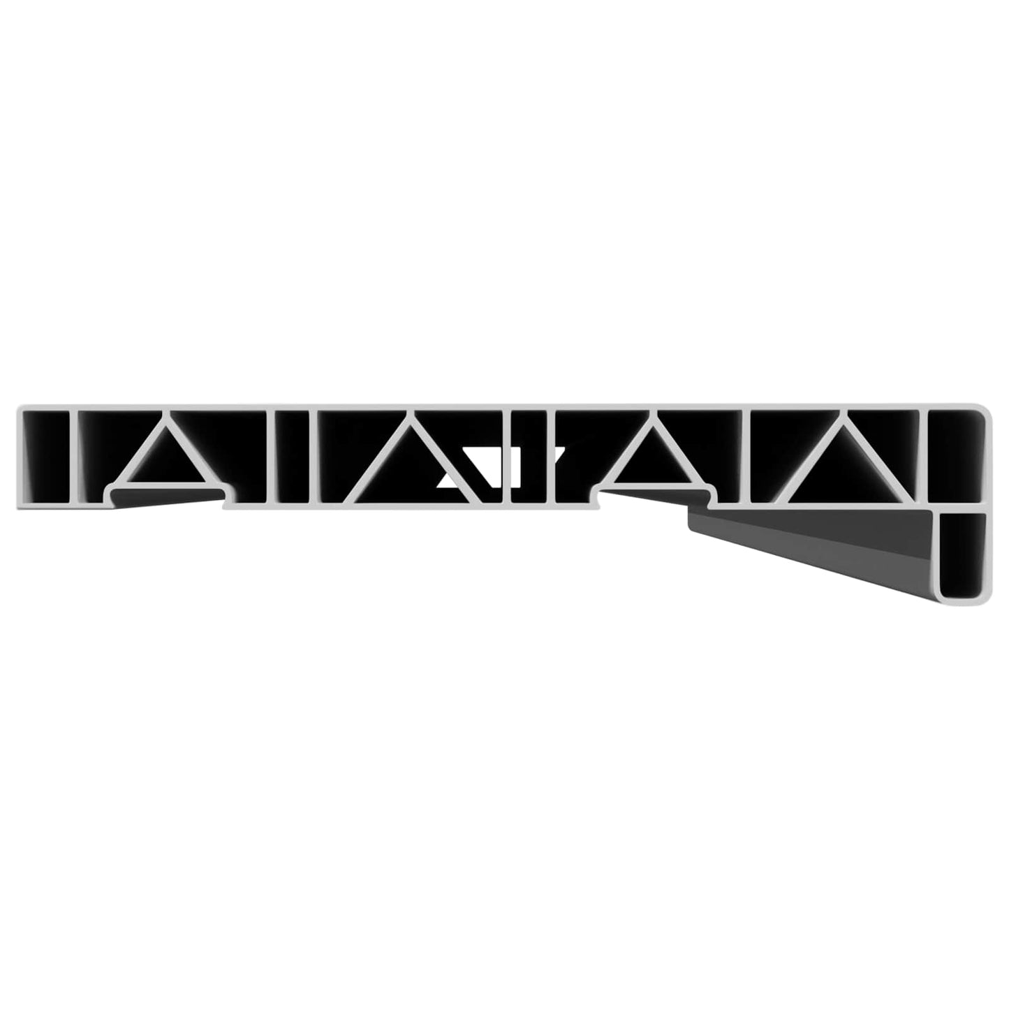 vidaXL Σαβανωτό Παραθύρου Λευκό 120 x 20 x 4,5 εκ PVC