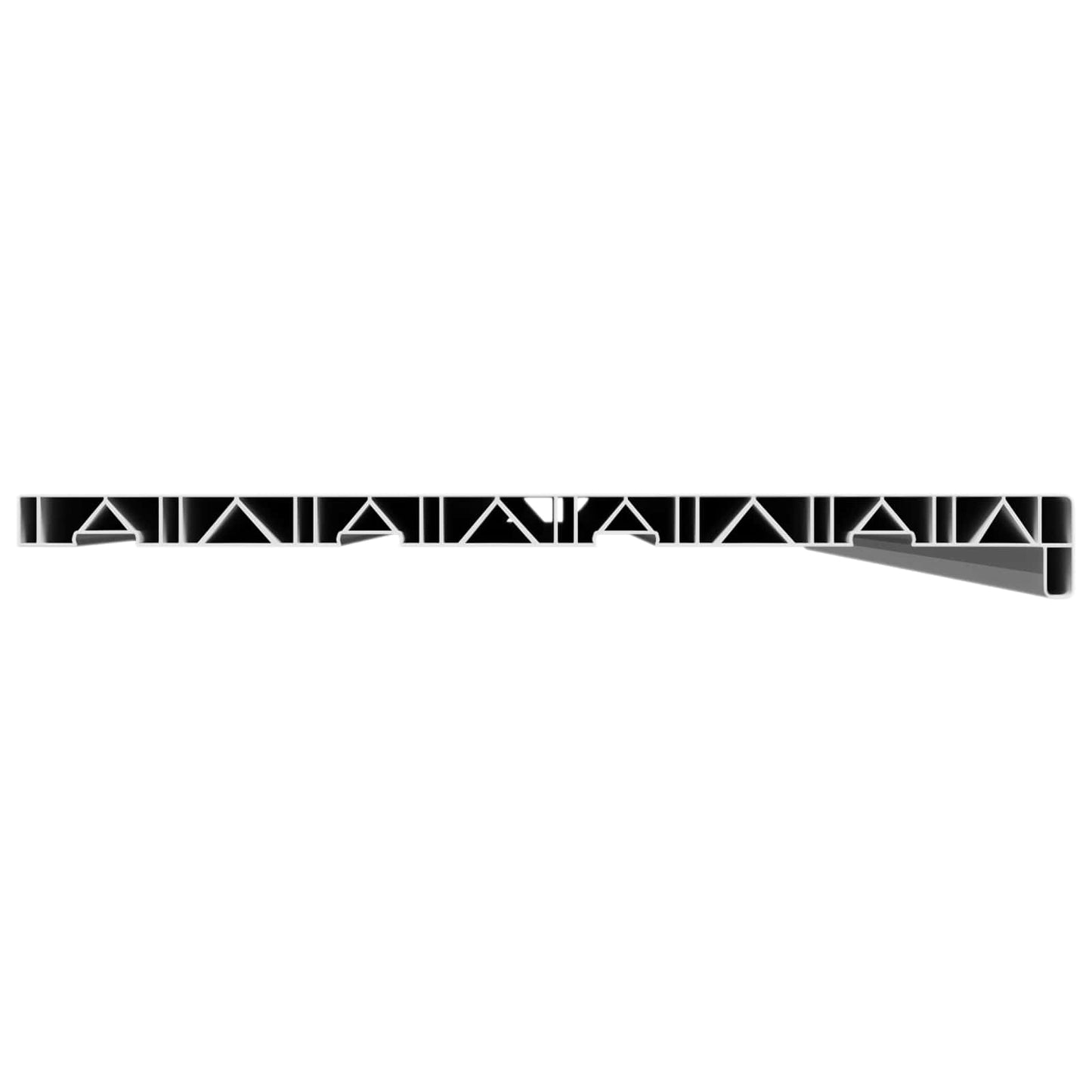 vidaXL Σαβανωτό Παραθύρου Λευκό 120 x 40 x 4,5 εκ PVC