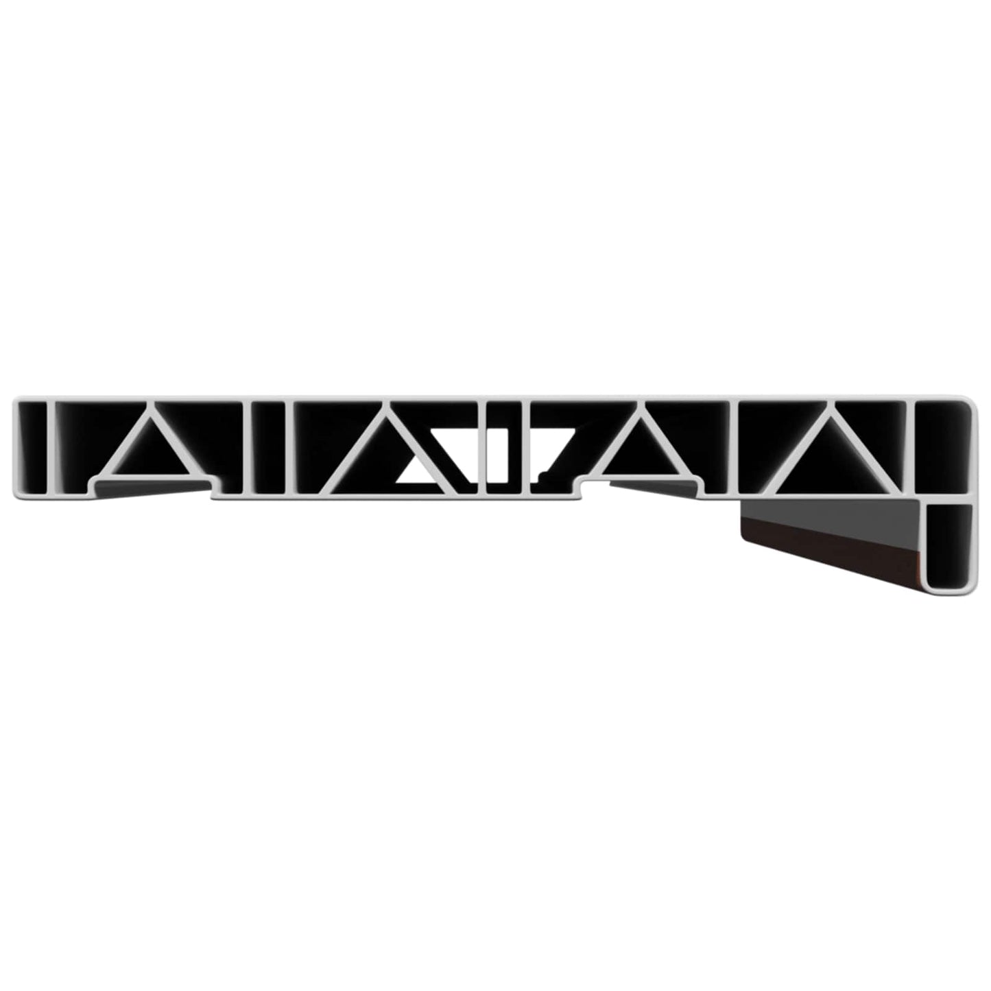 vidaXL Σαβανωτό Παραθύρου Καφέ ξύλο 80 x 25 x 4,5 εκ PVC