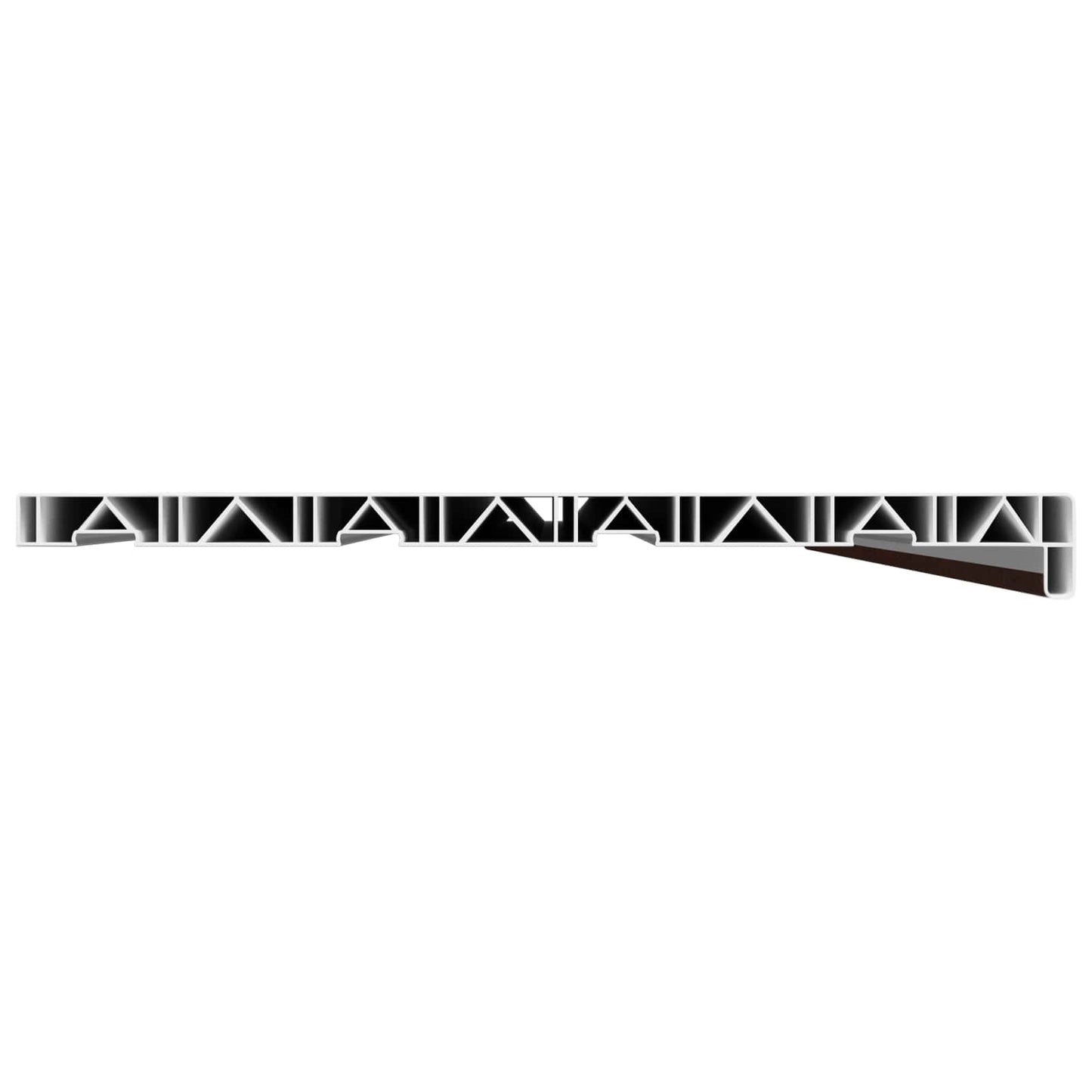 vidaXL Σαβανωτό Παραθύρου Καφέ ξύλο 140 x 40 x 4,5 εκ PVC