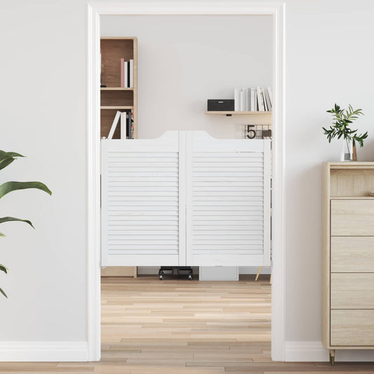 vidaXL Πόρτες Swing 80 x 50 cm Μασίφ Ξύλο Πεύκου Λευκό
