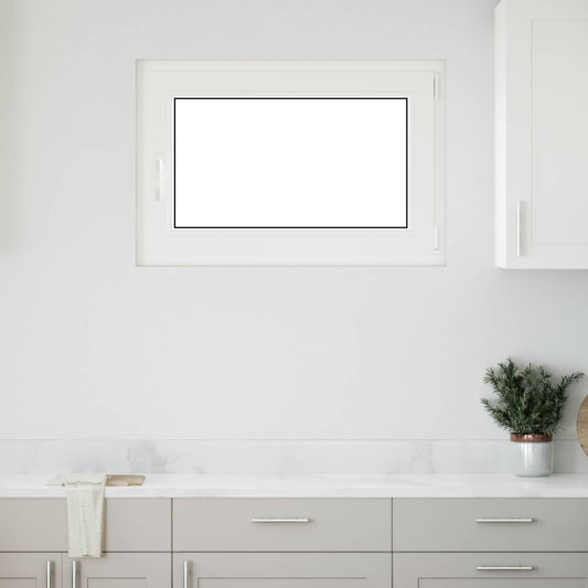 Παράθυρο Κάτω Στρώματος RISOR Λευκός 90 x 50 cm PVC και Γυαλί