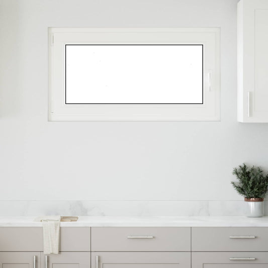 Παράθυρο Κάτω Στρώματος RISOR Λευκός 110 x 70 cm PVC και Γυαλί