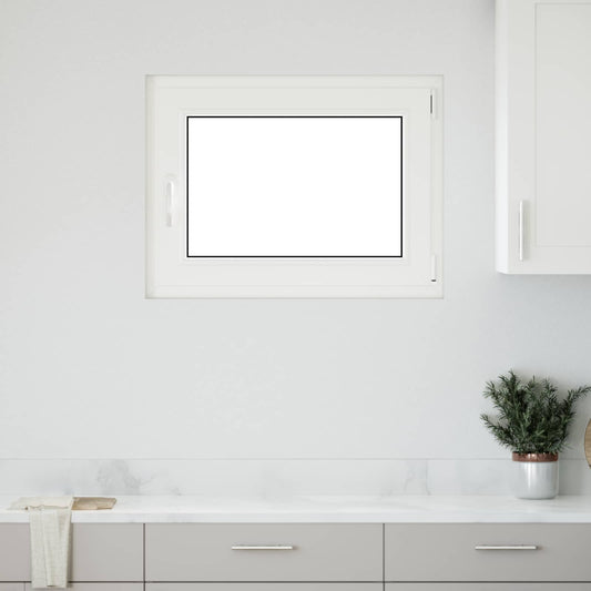 Παράθυρο Κάτω Στρώματος RISOR Λευκός 80 x 60 cm PVC και Γυαλί