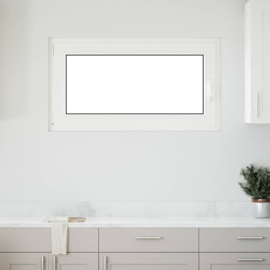 Παράθυρο Κάτω Στρώματος RISOR Λευκός 110 x 60 cm PVC και Γυαλί