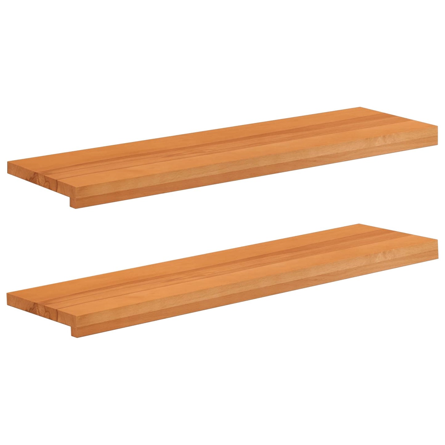 vidaXL Σκαλοπάτια 2 τεμ. 100 x 25 x 2 cm Ανοιχτό καφέ