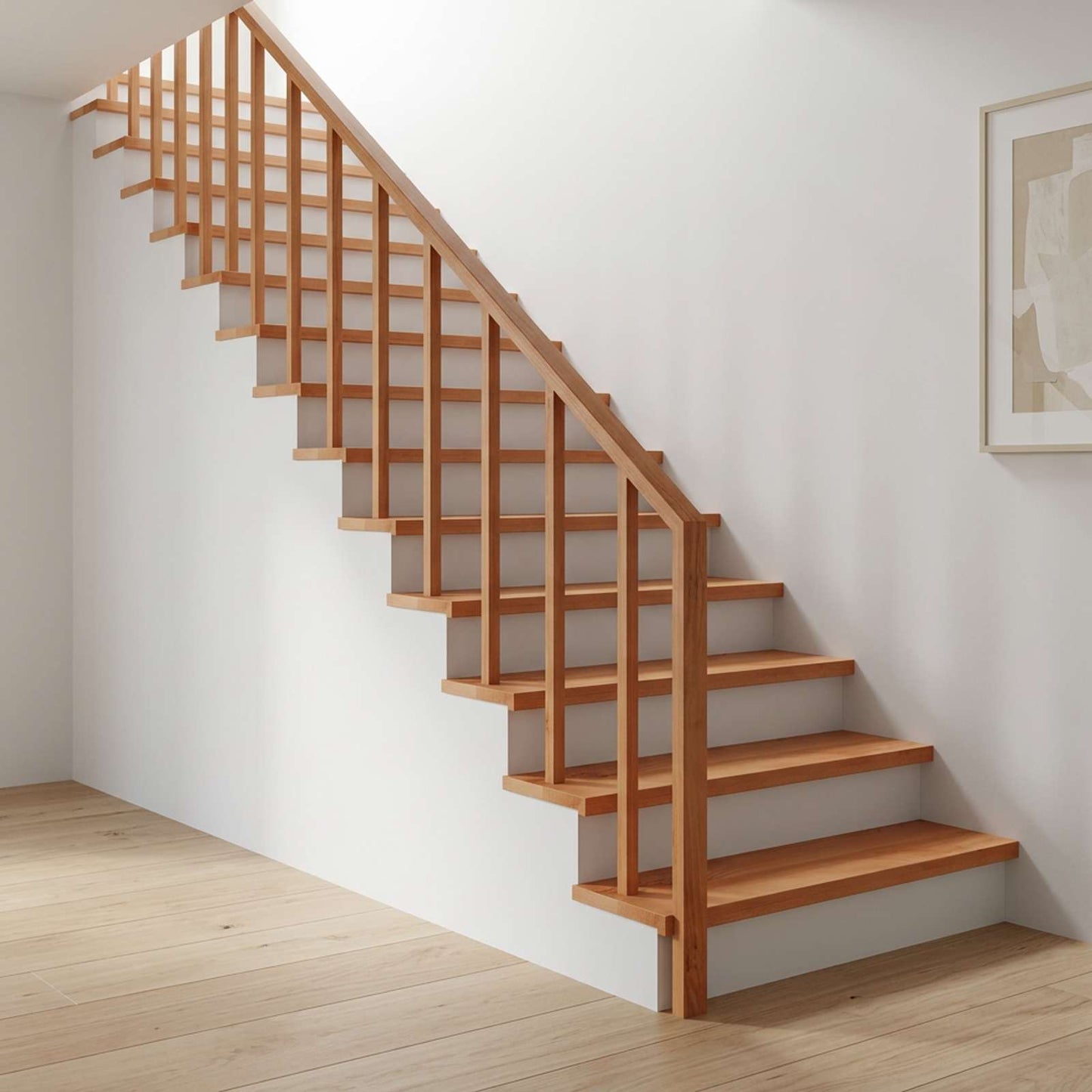 vidaXL Σκαλοπάτια 20 τεμ. 120 x 25 x 2 cm Βερνίκι Στερεό ξύλο οξιάς