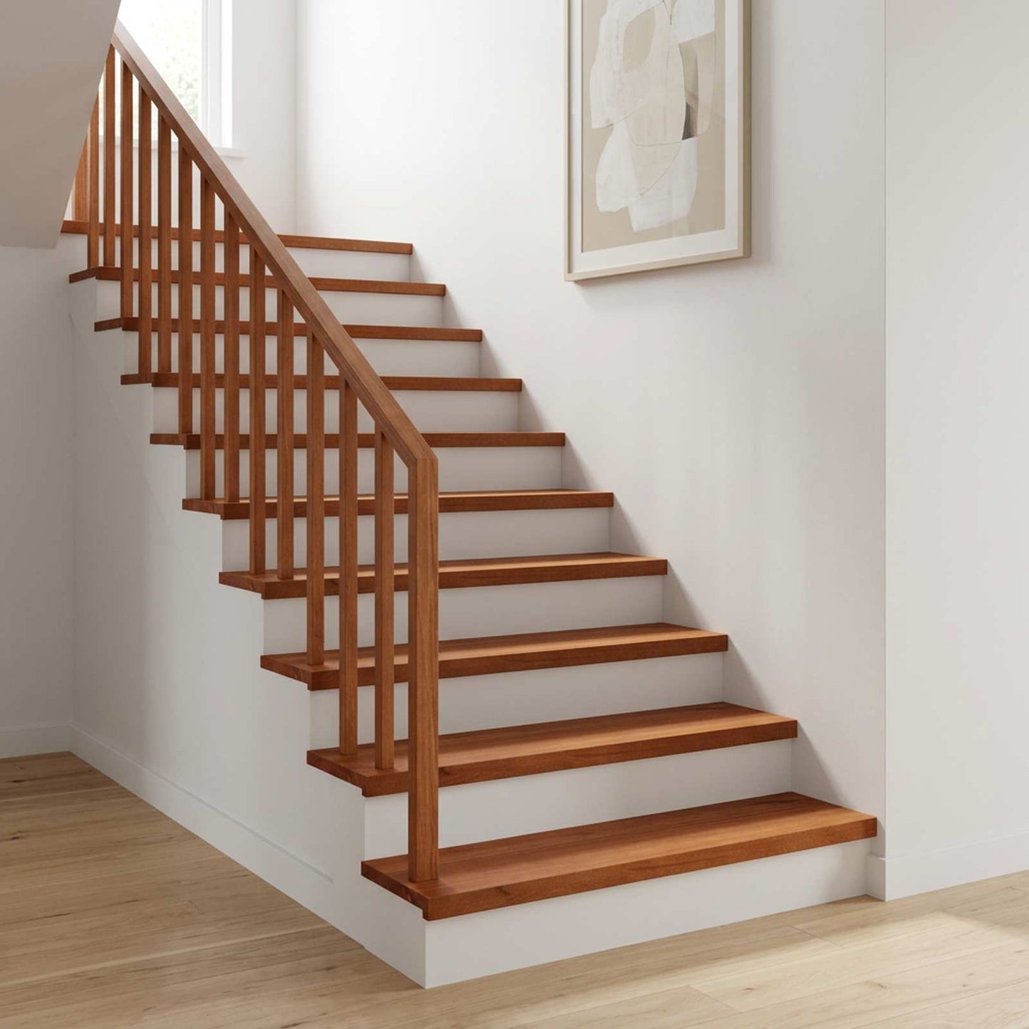 vidaXL Σκαλοπάτια 2 τεμ. 80 x 25 x 2 cm Καφέ Στερεό ξύλο οξιάς