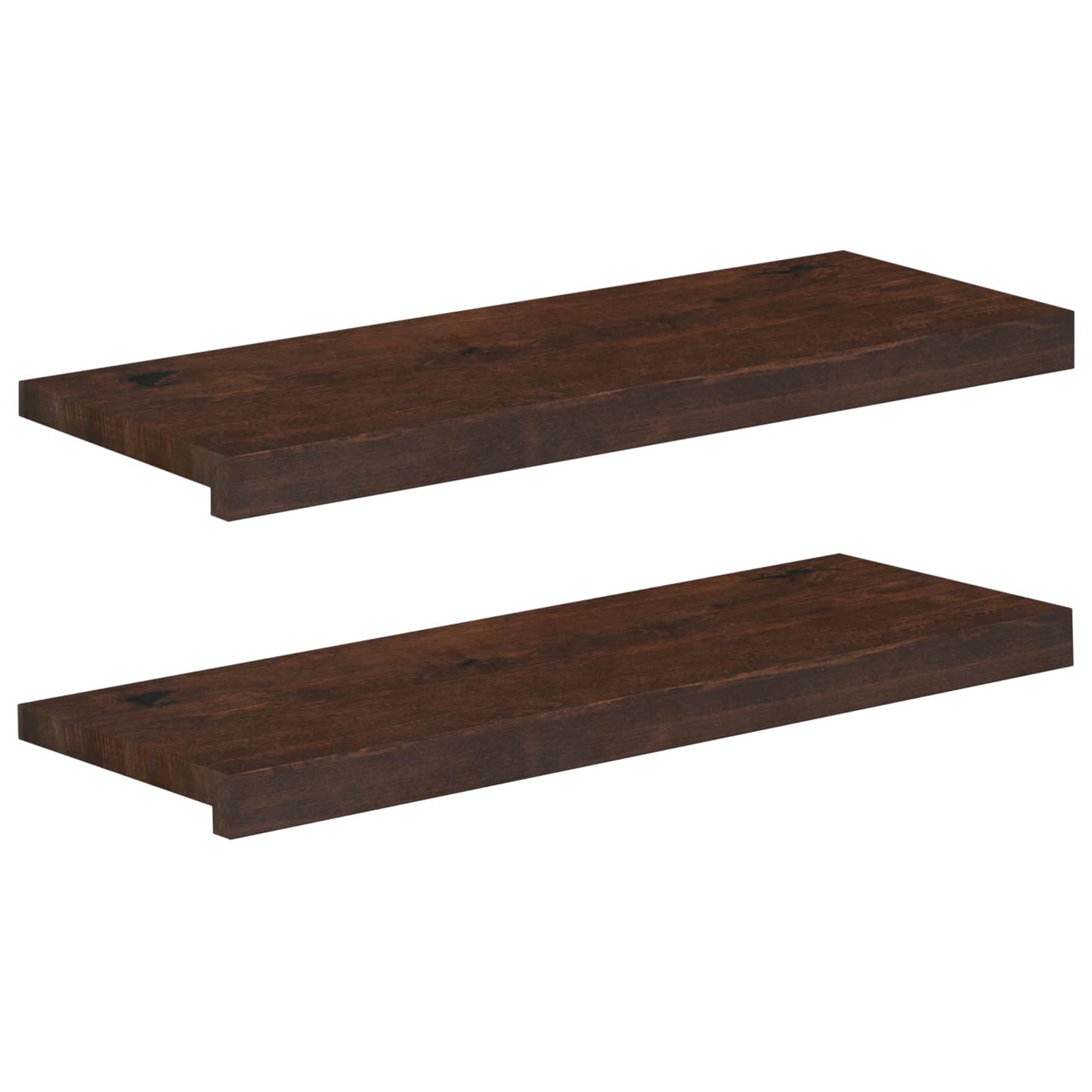 vidaXL Σκαλοπάτια 2 τεμ. 70 x 30 x 2 cm Σκούρο Καφέ Στερεό ξύλο οξιάς