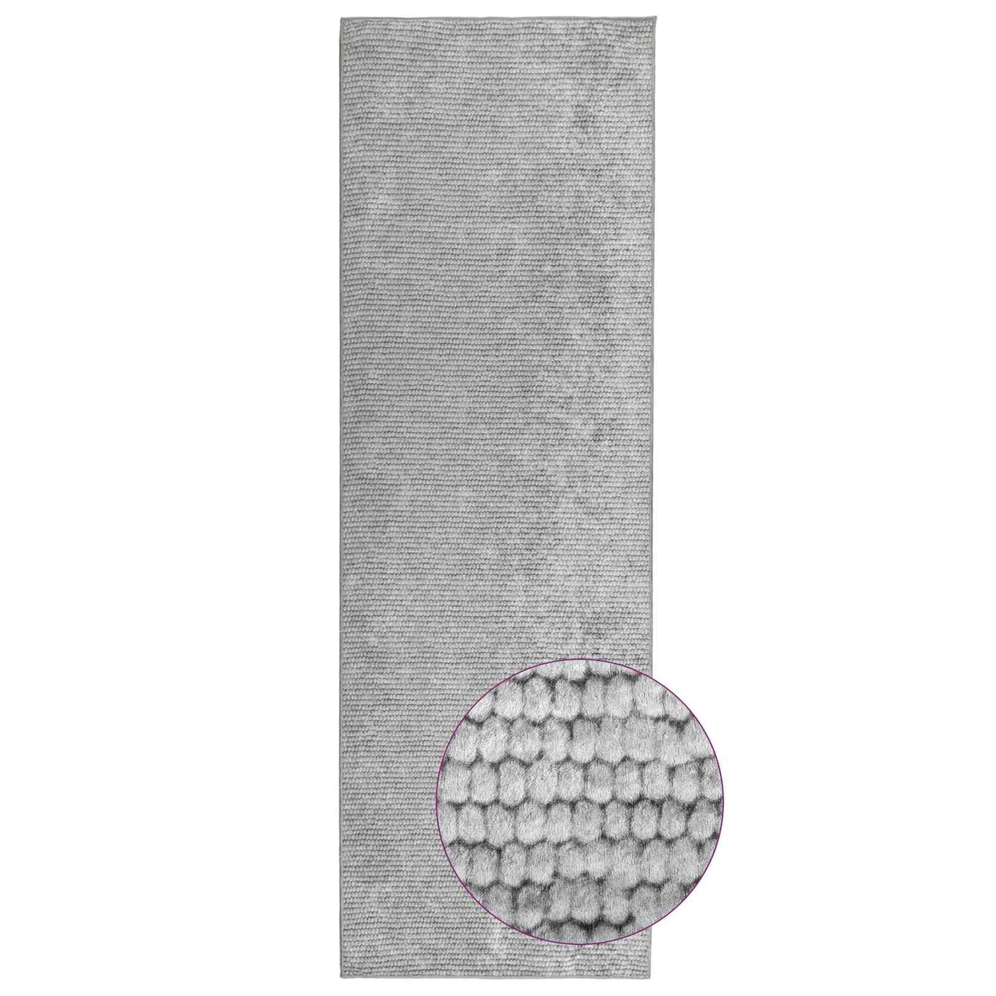 vidaXL Χαλί Γκρι 100 x 150 cm 100% Πολυεστέρας 3 mm Πλένεται