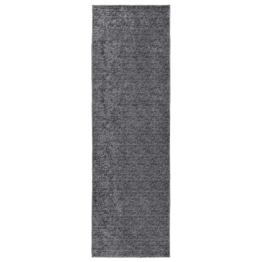 vidaXL Χαλί Ανθρακί 80 x 200 cm 100% Πολυεστέρας 3 mm Πλένεται