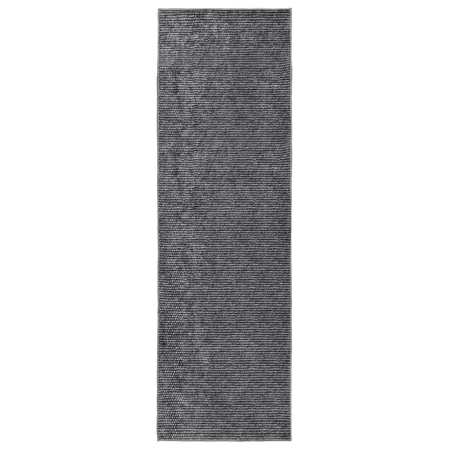 vidaXL Χαλί Ανθρακί 100 x 400 cm 100% Πολυεστέρας 3 mm Πλένεται